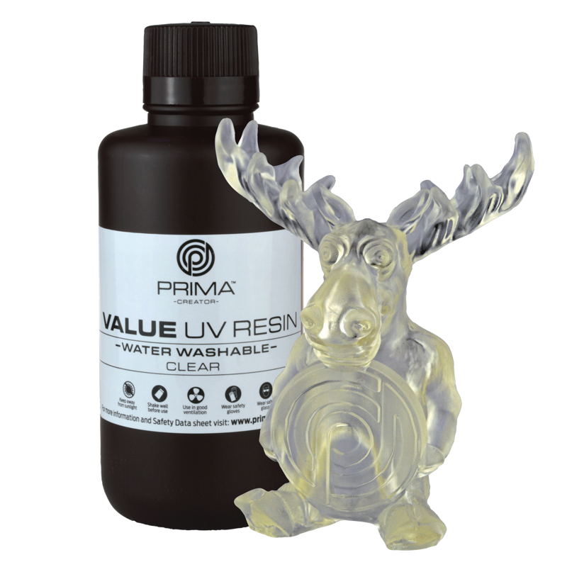 PrimaCreator Value Water Washable UV Resin - 500 ml - Clear