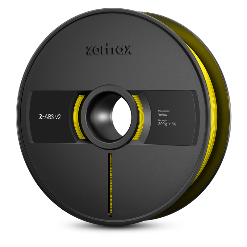 Zortrax Z -ABS V2 filament - 1,75 mm - 800g - žlutá