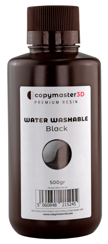 Copymaster3D vodou omyvatelná UV pryskyřice – 500 g – černá