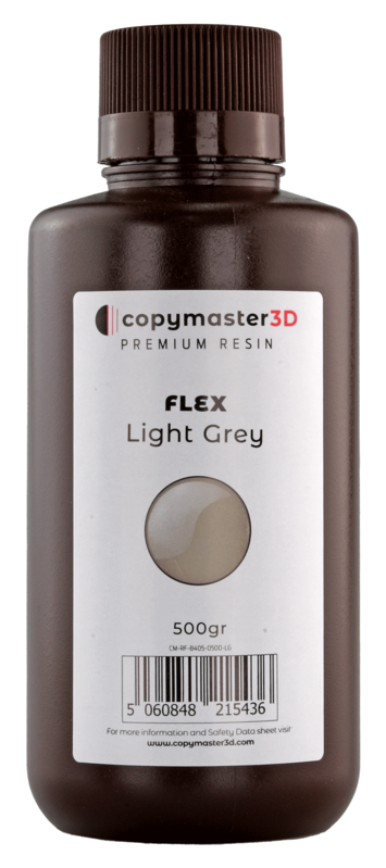 Copymaster3D flexibilní UV pryskyřice – 500 g – světle šedá
