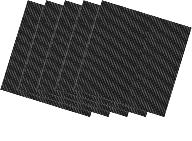 TwoTrees Uhlíková deska (1 kus) - 300 x 300 x 3 mm