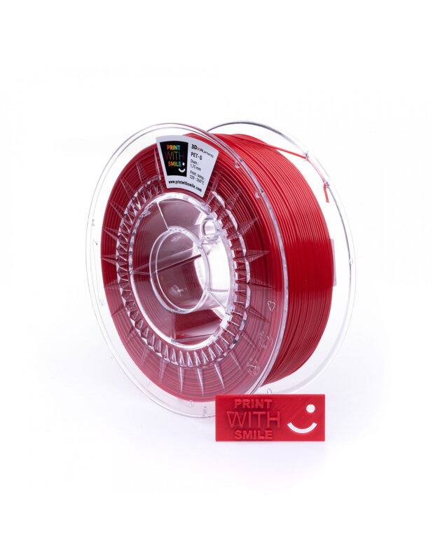 Print With Smile - PET-G - 1,75 mm - RED - 1 Kg