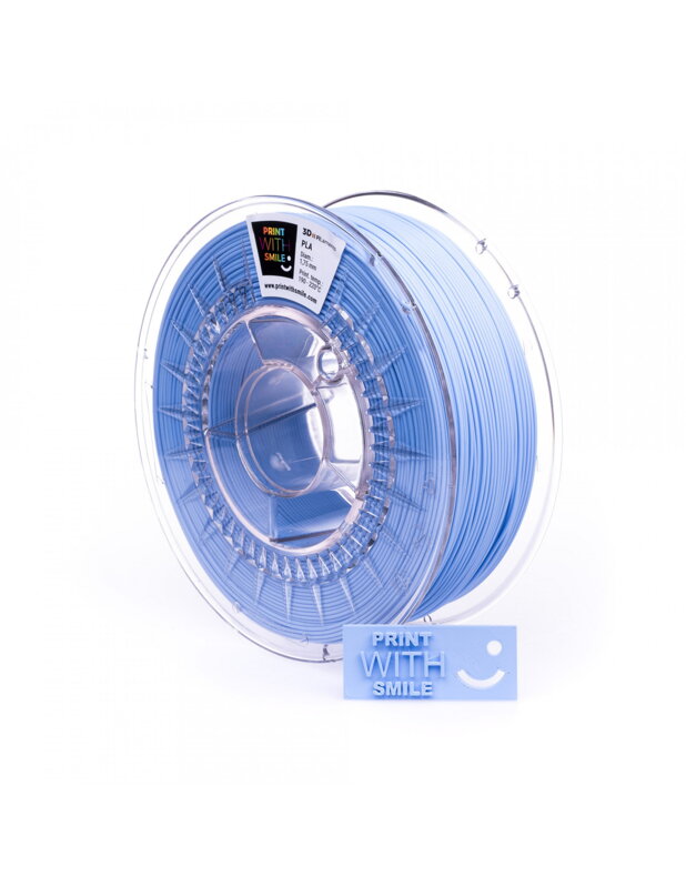 Print With Smile - PLA - 1,75 mm - Pastel BLUE - 500 g Print With Smile - PLA - 1,75 mm - Pastel BLUE - 500 g