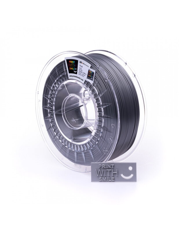 Print With Smile - PLA - 1,75 mm - Silver - 1000 g Print With Smile - PLA - 1,75 mm - Silver - 1000 g
