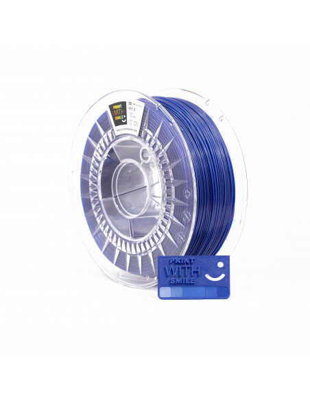 Print With Smile - PET-G - 1,75 mm - Metallic BLUE - 1 Kg Print With Smile - PET-G - 1,75 mm - Metallic BLUE - 1 Kg