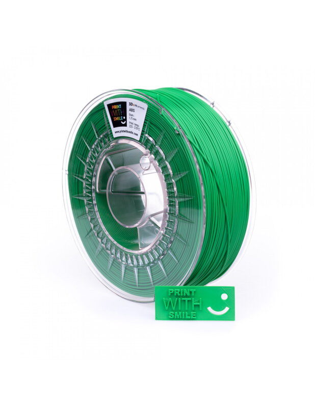 Print With Smile - ABS - 1,75 mm - GREEN - 500 g Print With Smile - ABS - 1,75 mm - GREEN - 500 g