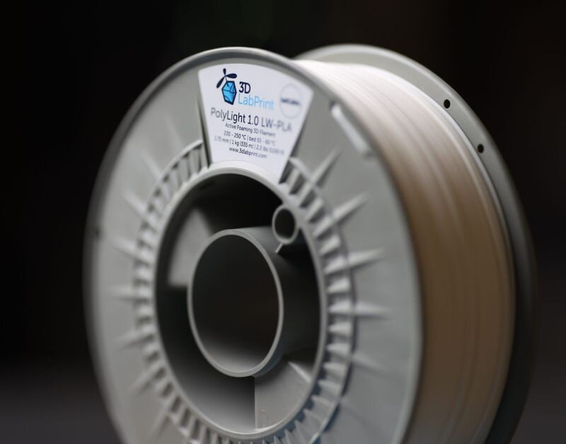 Filament 3DLabPrint POLY LIGHT 1.0 LW-PLA NATURAL 1,75 mm 1 kg Filament 3DLabPrint POLY LIGHT 1.0 LW-PLA NATURAL 1,75 mm 1 kg
