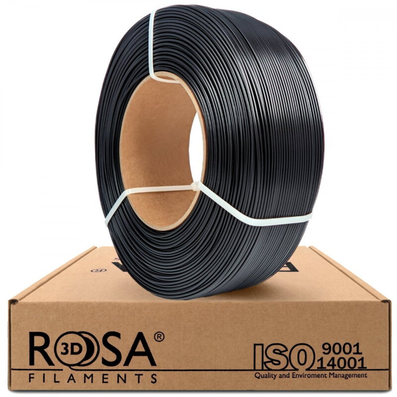 ReFill ROSA3D PETG Standard ČERNÁ 1,75 mm 1 kg ReFill ROSA3D PETG Standard ČERNÁ 1,75 mm 1 kg