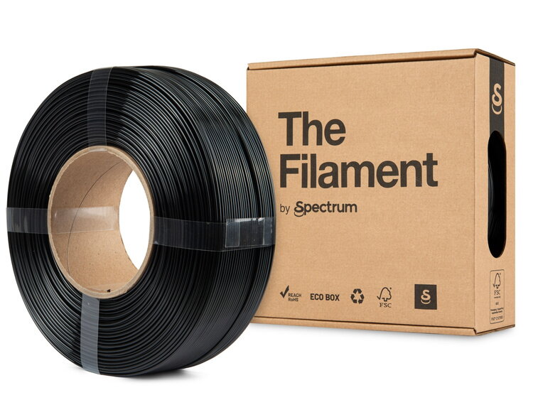 ReFill TheFilament PETG Lite ČERNÁ 1,75 mm 1 kg