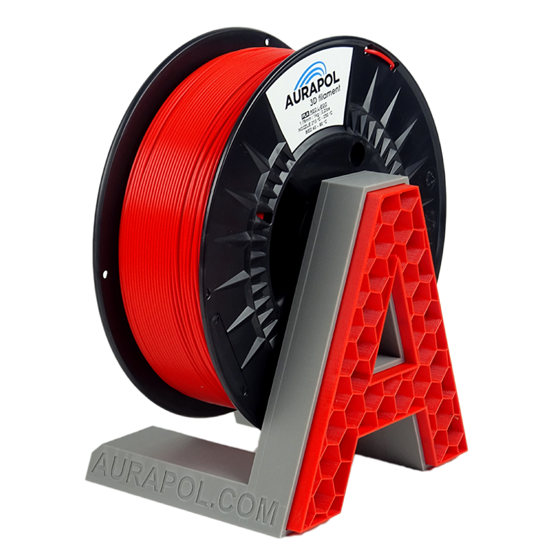 Filament Aurapol PLA HT110 ČERVENÁ 1,75 mm 1 kg.