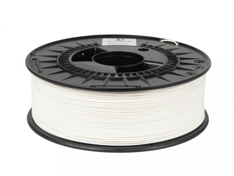 Filament 3D POWER ASA BÍLÁ 1,75 mm 1 kg. Filament 3D POWER ASA BÍLÁ 1,75 mm 1 kg.