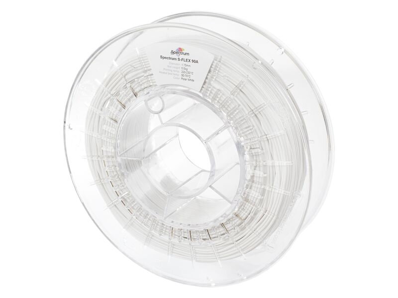 Filament Spectrum S-FLEX 90A BÍLÁ "POLAR" 1,75 mm 0,50 kg Filament Spectrum S-FLEX 90A BÍLÁ "POLAR" 1,75 mm 0,50 kg