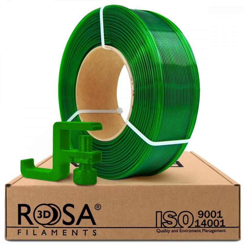 ReFill ROSA3D PCTG ZELENÁ TRANSPARENTNÍ 1,75 mm 1 kg ReFill ROSA3D PCTG ZELENÁ TRANSPARENTNÍ 1,75 mm 1 kg
