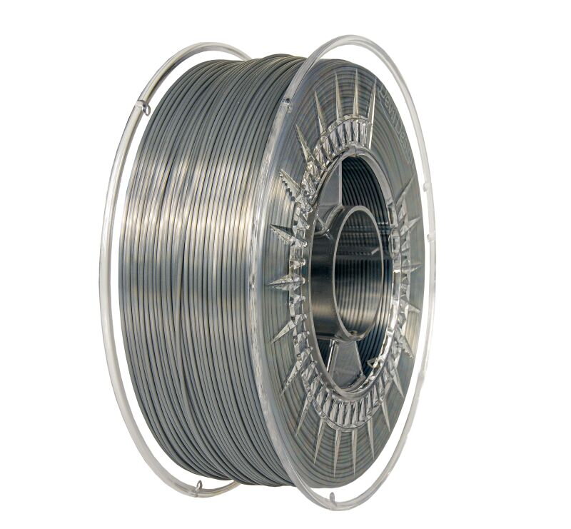 Filament DEVIL DESIGN PLA SILK STŘÍBRNÁ 1,75 mm 1 kg.