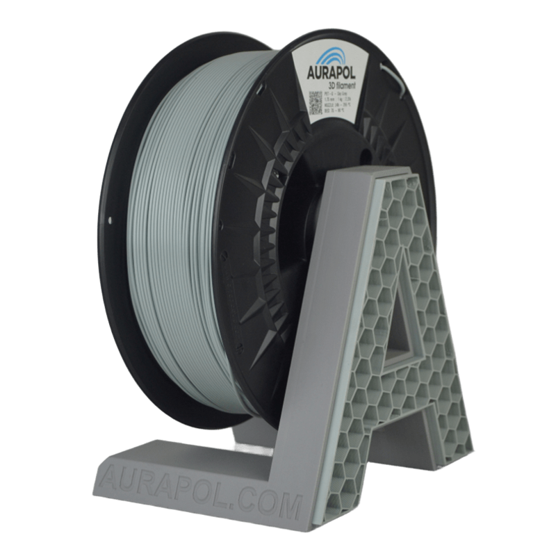 Filament AURAPOL PETG ŠEDÁ "SKY" 1,75 mm 1 kg.