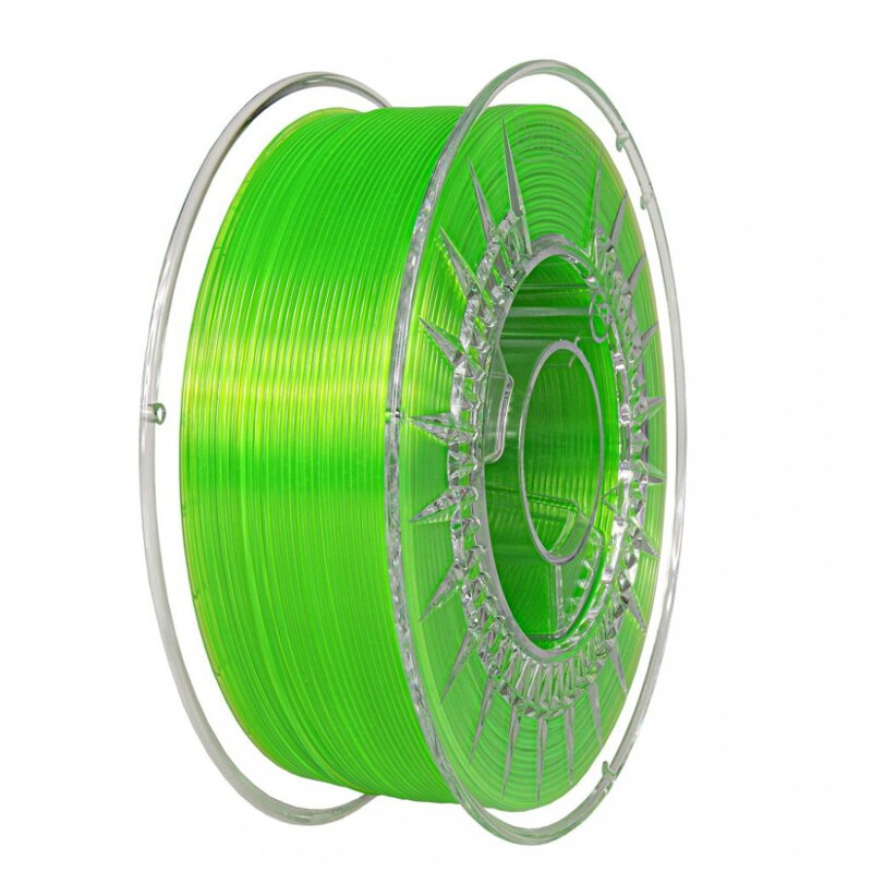 Filament Devil Design PETG JASNĚ ZELENÁ TRANSPARENTNÍ 1,75 mm 1 kg. Filament Devil Design PETG JASNĚ ZELENÁ TRANSPARENTNÍ 1,75 mm 1 kg.