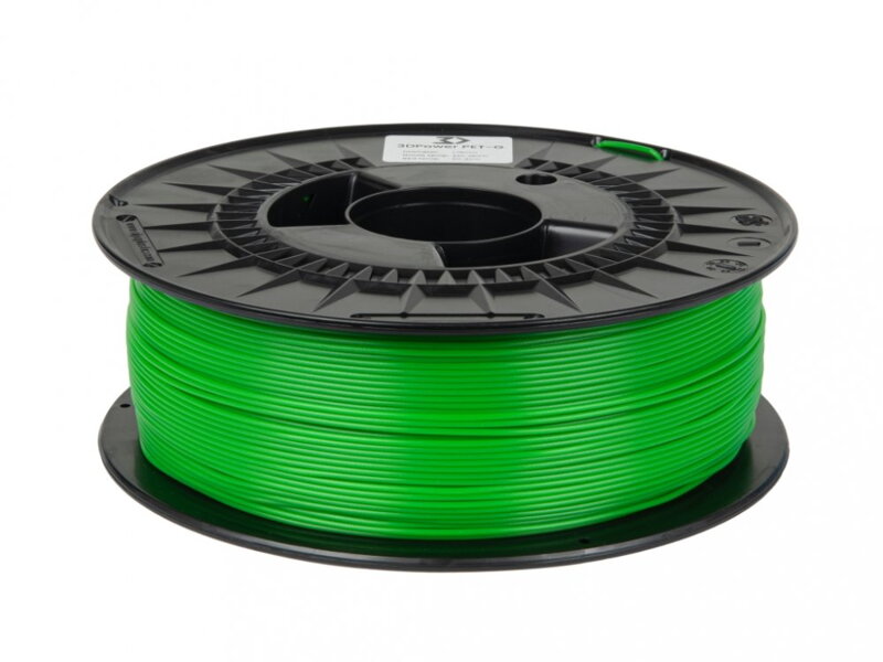 Filament 3D POWER Basic PETG SVĚTLE ZELENÁ 1,75 mm 1 kg. Filament 3D POWER Basic PETG SVĚTLE ZELENÁ 1,75 mm 1 kg.