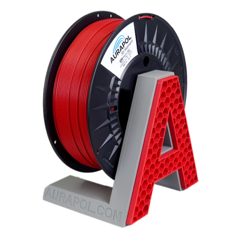 Filament AURAPOL PLA ČERVENÁ METALÍZA 1,75 mm 1 kg.