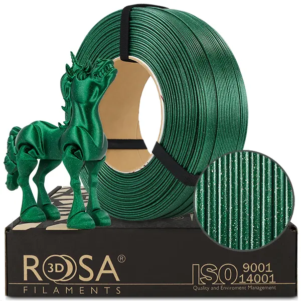 ReFill ROSA3D PLA GALAXY SMARAGDOVÁ ZELENÁ 1,75 mm 1 kg