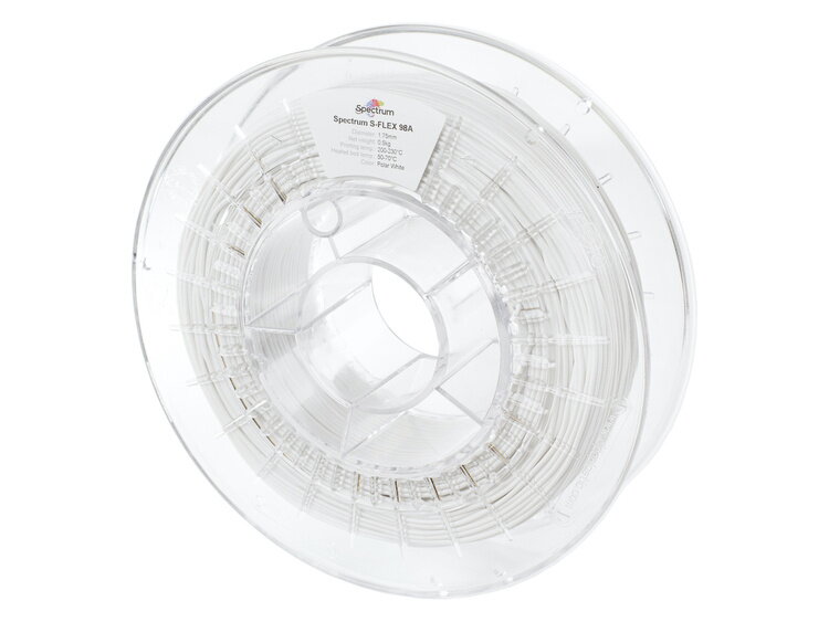 Filament Spectrum S-FLEX 98A BÍLÁ "POLAR" 1,75 mm 0,50 kg Filament Spectrum S-FLEX 98A BÍLÁ "POLAR" 1,75 mm 0,50 kg